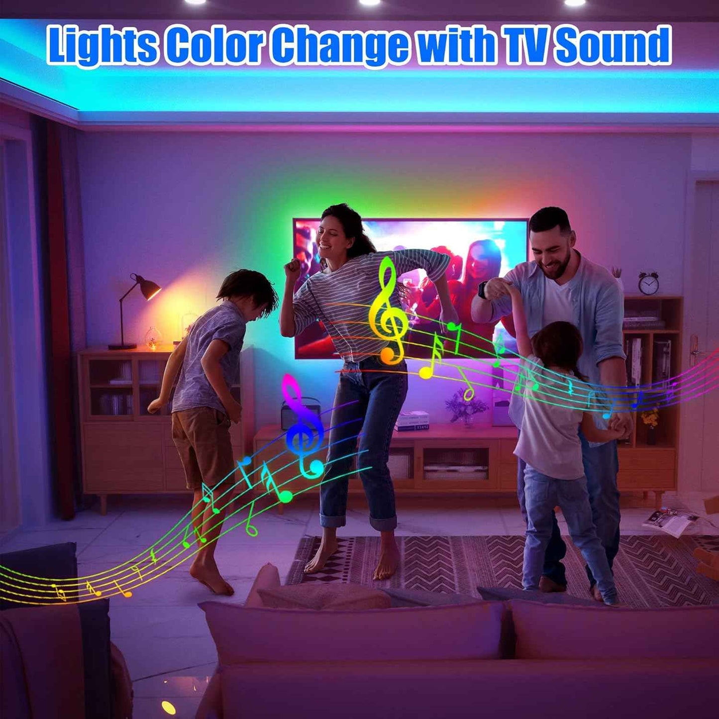 maylit ICRGB TV LED Backlight – Thoughtful Housewarming Gift for Him, App-Controlled Room Decor