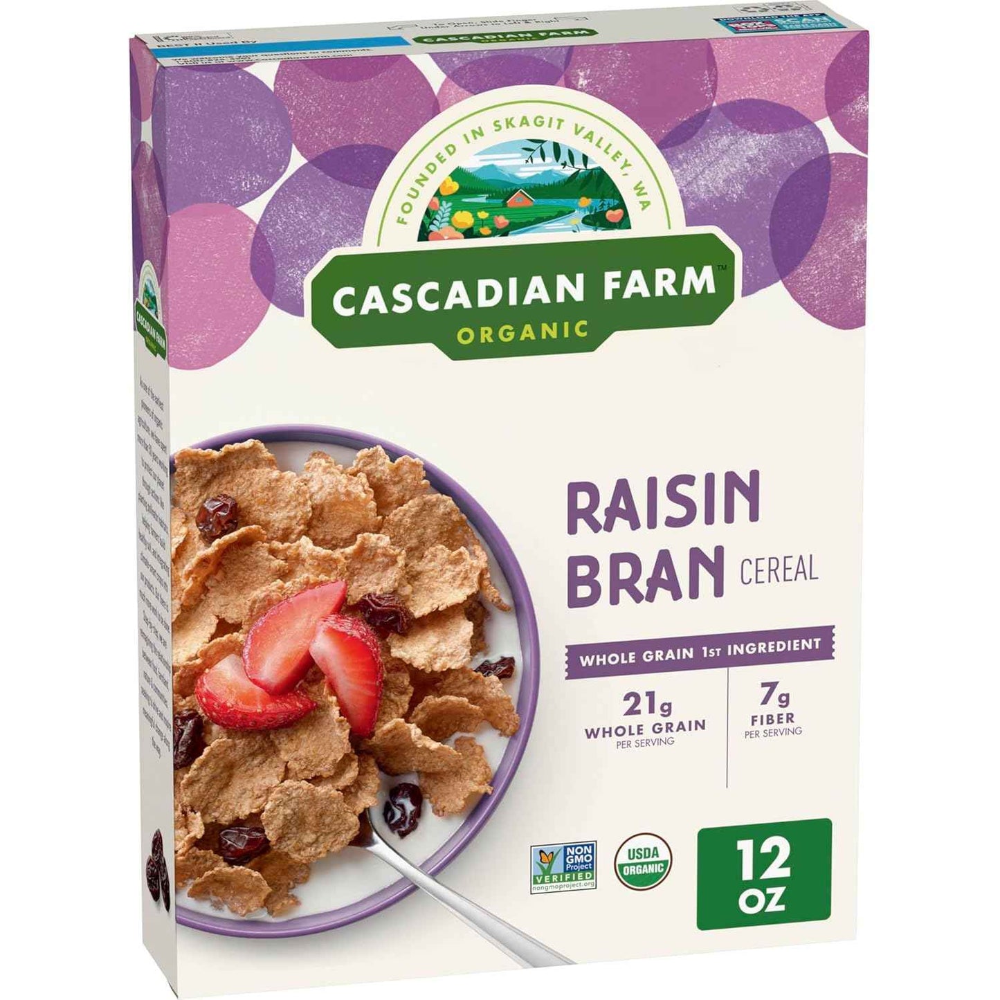 Cascadian Farm Raisin Bran Cereal – High-Fiber Breakfast Fuel for Focused Workdays