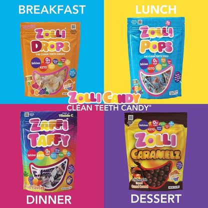 Zollipops Xylitol Lollipops for Adults – Low-Carb Sweet Craving Fix for After-Dinner and Bedtime Ritual