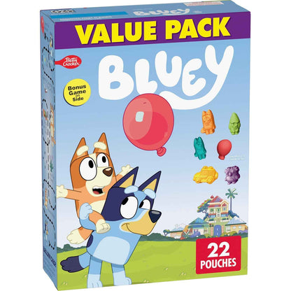 Bluey Fruit Flavored Snacks, Fat Free Gluten Free Treat with Vitamin C for Health Conscious Parents, 22 Count