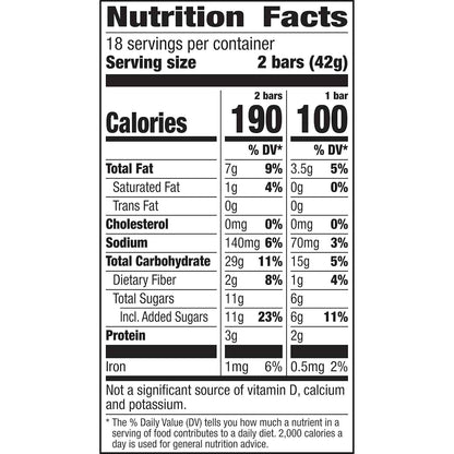 Nature Valley Crunchy Oats 'n Honey Granola Bars – Desk Drawer Snack for Office and Commuters, 48 Bars in 24 Pouches