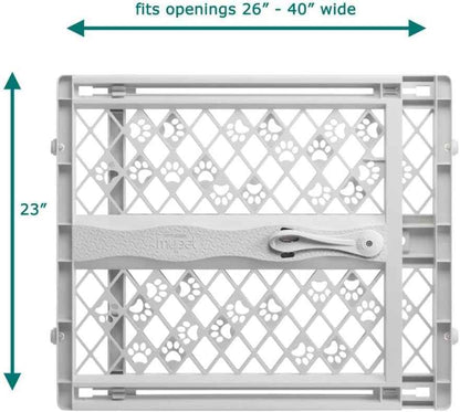 MYPET North States Paws Simple Pet Gate - Clean-Lined Barrier for Uncluttered Apartments and Studios