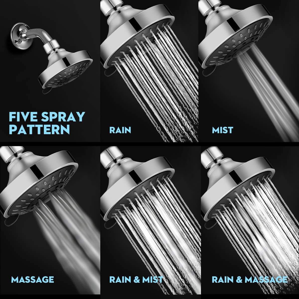 High_Pressure_Shower_Head_5_Settings_Fixed_Showerhead_4_Inch_High_Flow_Bathroom_Showerhead_with_Adjustable_Brass_Ball_Joint_for_Luxury_Shower_Experience_Even_at_Low_Water_Pressure