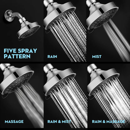 High_Pressure_Shower_Head_5_Settings_Fixed_Showerhead_4_Inch_High_Flow_Bathroom_Showerhead_with_Adjustable_Brass_Ball_Joint_for_Luxury_Shower_Experience_Even_at_Low_Water_Pressure