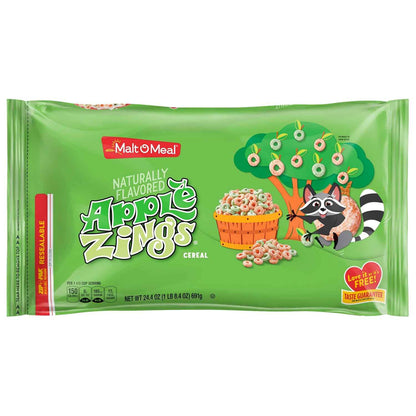 Malt-O-Meal Apple Zings Cereal – Wholesome Apple Cinnamon Breakfast, Mindful Morning Bowl
