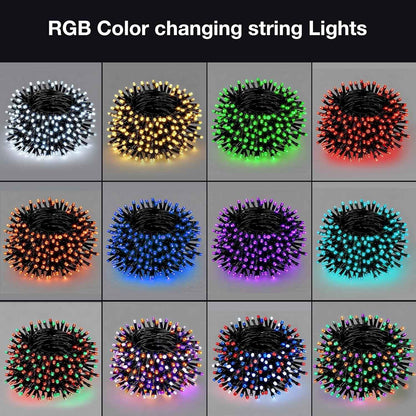 Brightown RGB String Lights 98.4ft – Thoughtful Housewarming Gift for Women and Men with Remote, Timer & Music Mode