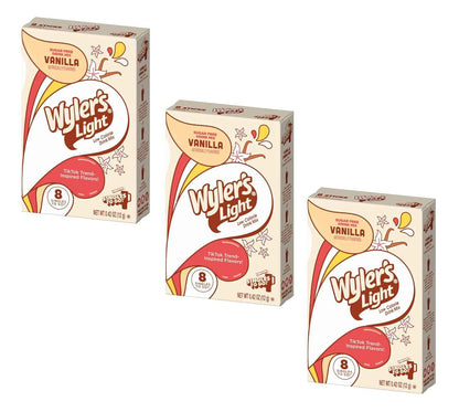 Wyler's Light Vanilla Powdered Drink Mix - Guilt-Free Flavored Water for Self-Care Routines