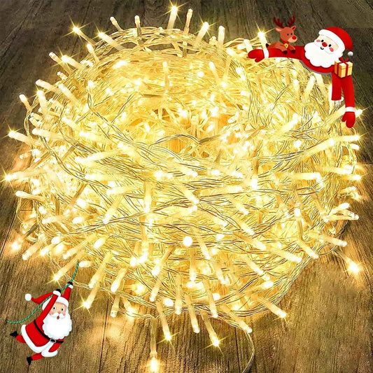 Brightown 240LED String Lights 88ft Clear Wire, Single-Strand Minimalist Fairy Lights for Uncluttered Bedrooms & Neutral Spaces