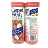 Carpet Fresh Pack of Two Rug and Room Deodorizer with Baking Soda, 14 oz. Apple Cinnamon pack of 2 Fragrance
