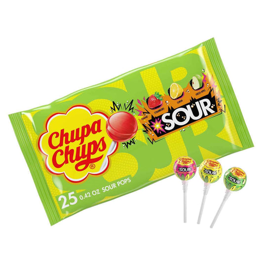 Chupa Chups Sour Lollipops – Grab-and-go Candy for Picnics, Hiking, and Outdoor Movie Nights