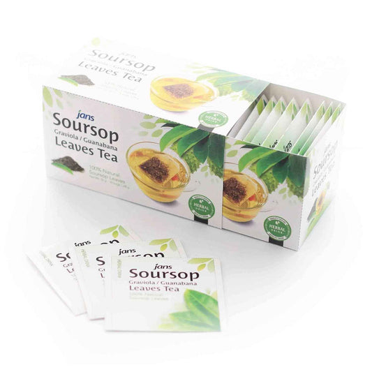 Jans Soursop Leaf Tea Bags – Clean-Label Herbal Tea for an Uncluttered Kitchen Counter