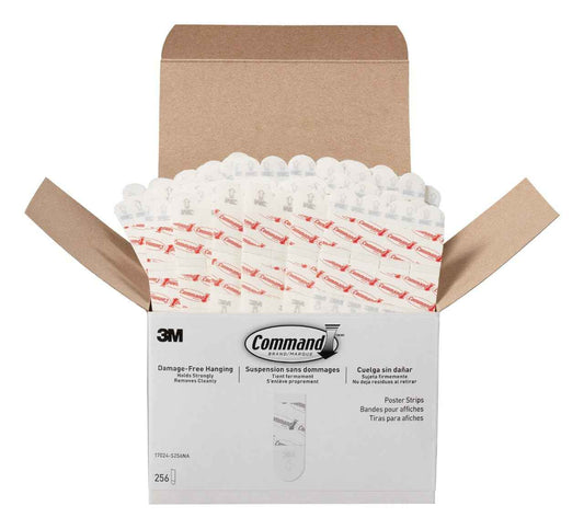 Command Poster Strips 256 Pack – Minimalist Wall Hanging, Clean Damage-Free Mounting for Posters