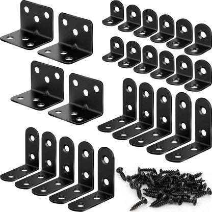 Clean Line Corner Bracket Kit for Uncluttered Floating Shelves and Intentional Living Room Walls