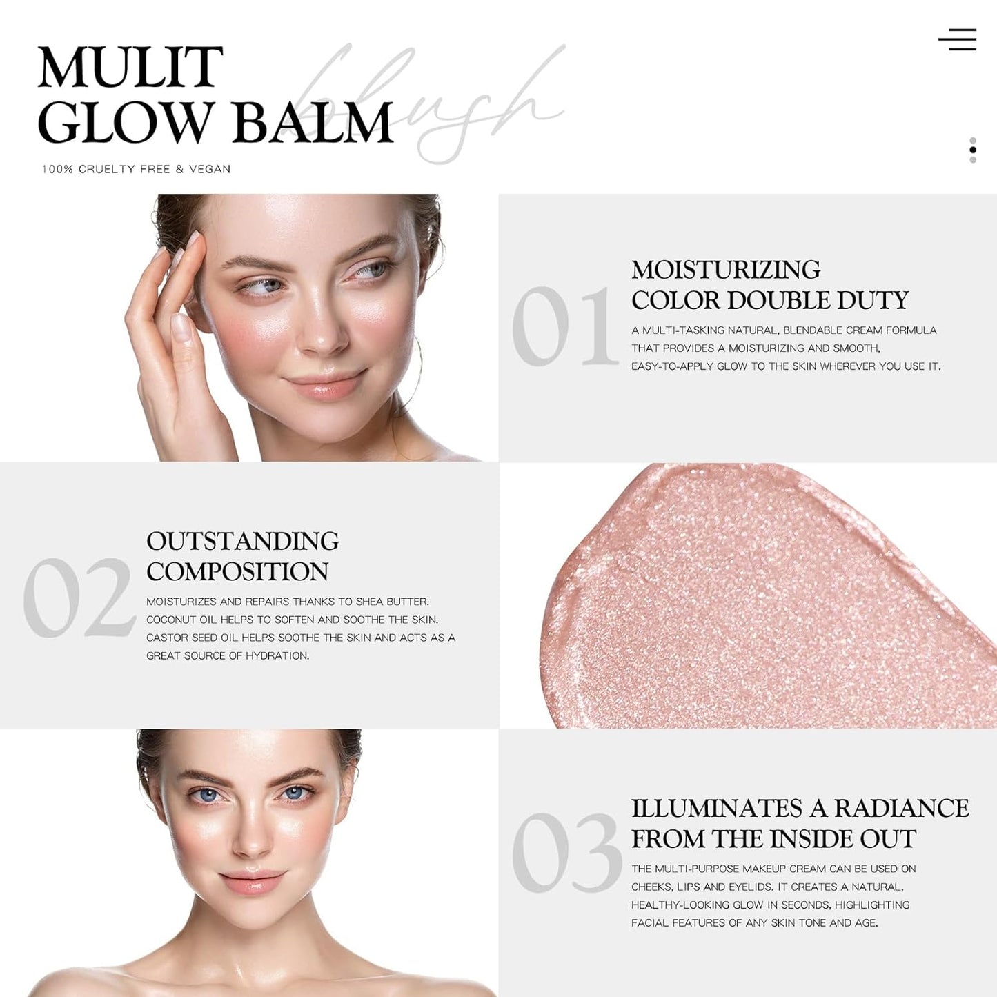 Mulit_Glow_Balm,_Cream_Blush_for_Cheeks,_Blush_Balm_Face_Makeup,_Radiant_Finish,_Hydrating,_Creamy,_Lightweight_&_Blendable_Color,_Face_Balm,_0.63_Oz_(Dewy)_Cosmetic