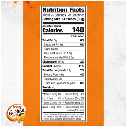 Goldfish Cheddar Cheese Crackers – Wholesome Pantry Snack for Playdates, Carpool Pickup, and Back-to-School Lunchbox Packing, Bulk 27.3 oz