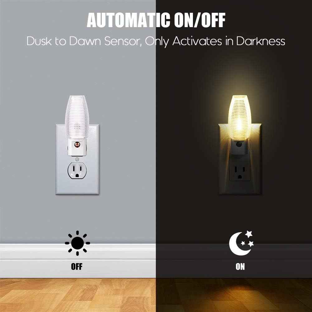 Emotionlite Plug-in Night Light – Calming Warm Glow for Bedtime and Bath Time Wind-Down Ritual
