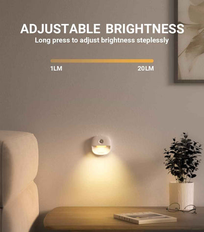 Lyridz Rechargeable Motion Night Light – Slim Tool-Free Wireless Light for Clutter-Free Apartments, Less-Than-2-Finger Profile