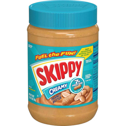SKIPPY Peanut Butter Creamy Spread for Playroom Snack Time and School Lunch Packing, 28 Ounce