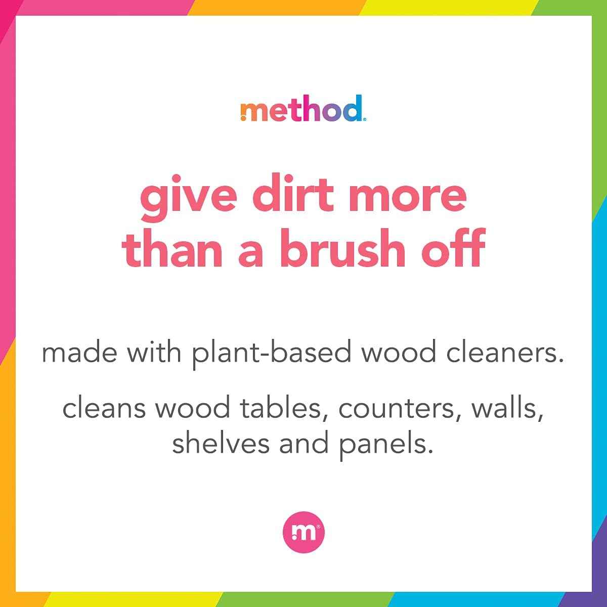 Method Daily Wood Cleaner Almond – Non-Toxic Daily Spray Safe for Kids and Pets in the Playroom
