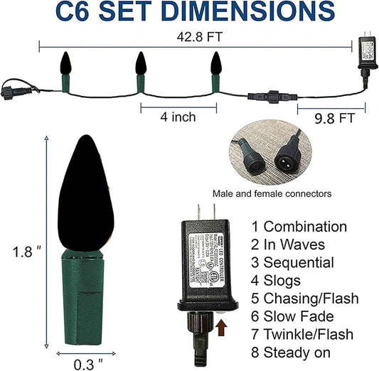 Dazzle Bright C6 String Lights – Thoughtful Housewarming Gift, Cozy Indoor Outdoor Decor