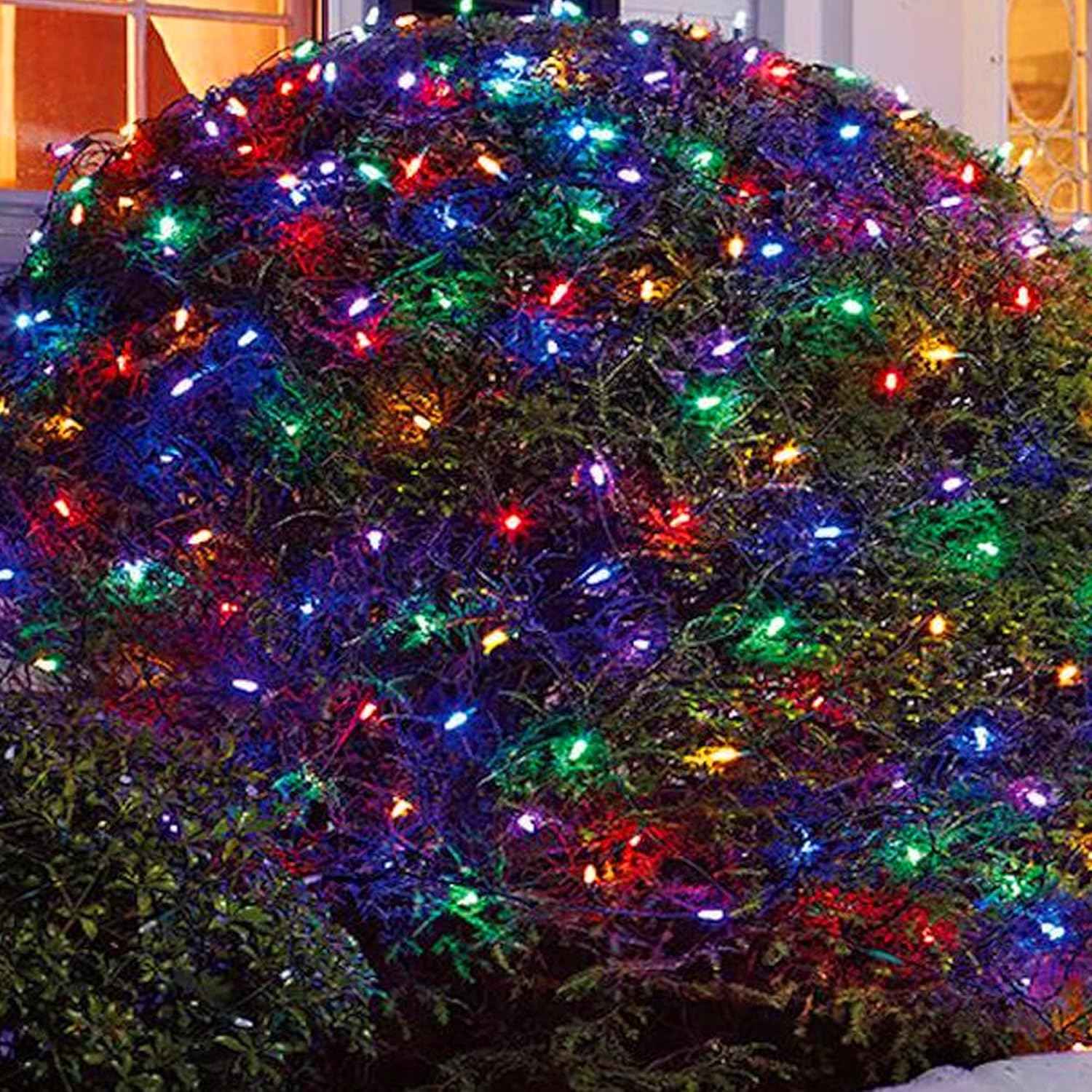 FUNPENY Net Lights – 200 LED Clear Wire Mesh for Cozy Living Room and Mantel Holiday Aesthetic