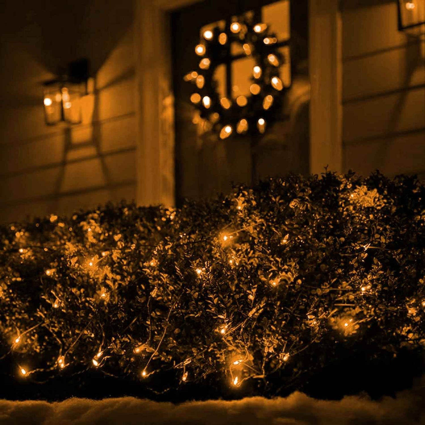 Ollny Christmas Net Lights – 29V Low Voltage Mesh Lights, Cool to Touch Holiday Lights Safe Around Kids and Pets, 8 Modes