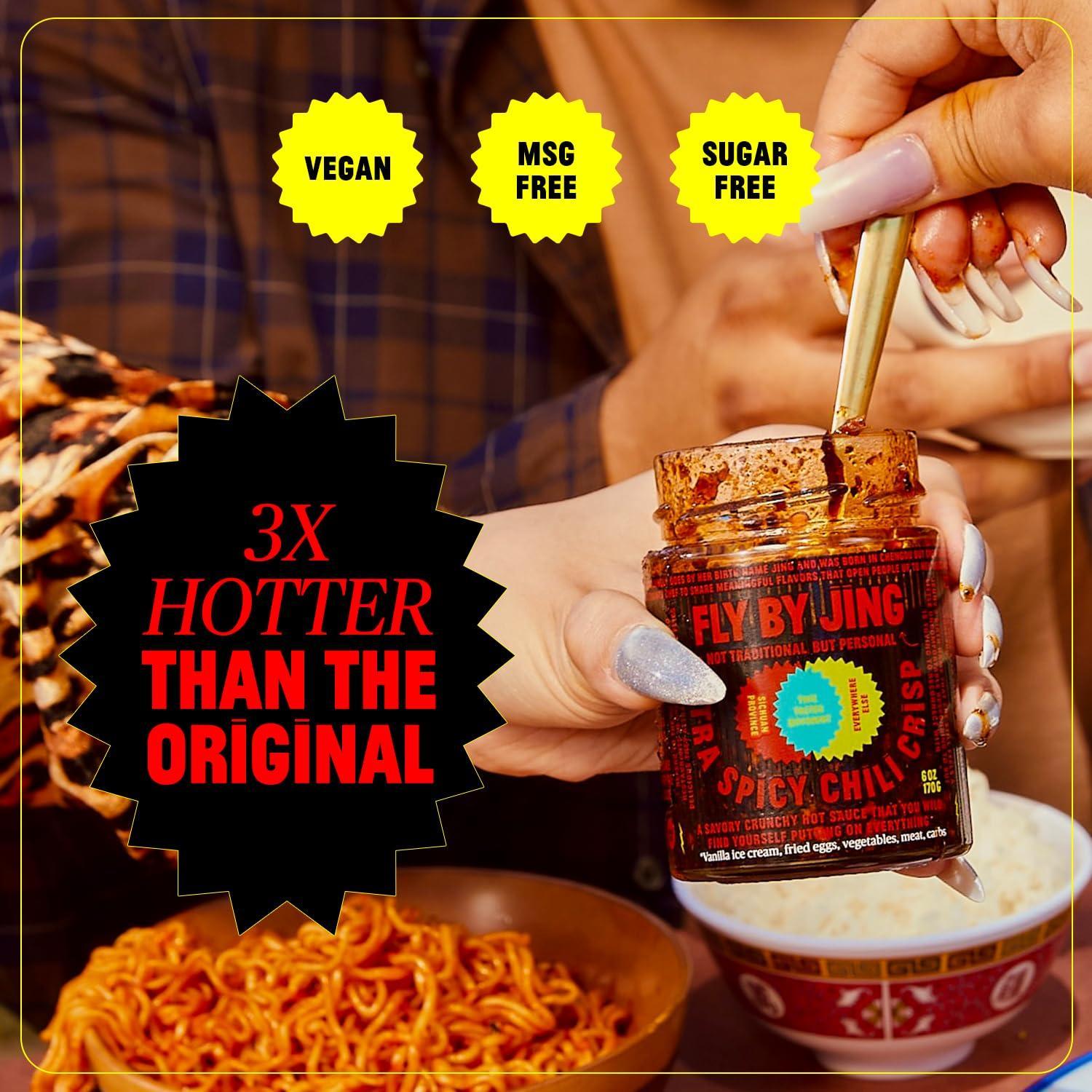 Xtra_Spicy_Chili_Crisp,_Hot_Savory_Tingly_Crunchy_Chili_Oil_Sauce_w_Sichuan_Pepper,_Good_on_Everything_Hot_Sauce,_All-Natural_and_Vegan,_Made_with_Extra_Hot_Chilis