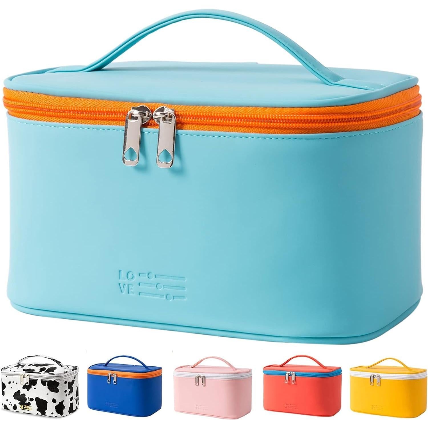 Makeup_Bag_Portable_Travel_Cosmetic_Bag_for_Women,_Beauty_Zipper_Makeup_Organizer_PU_Leather_Washable_Waterproof