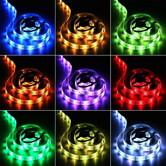LuminGlow Battery Powered LED Strip Lights – Thoughtful Housewarming Gift for Her, RGB Remote Controlled 6.6FT