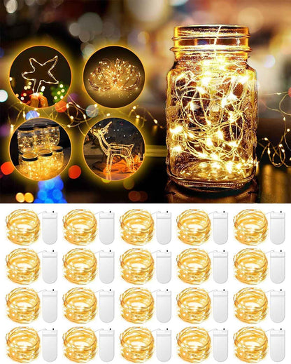 Brightown Fairy Lights Battery Operated – Clean Design Mini LED Lights 20 Pack for Intentional Home and Capsule Decor, Warm White