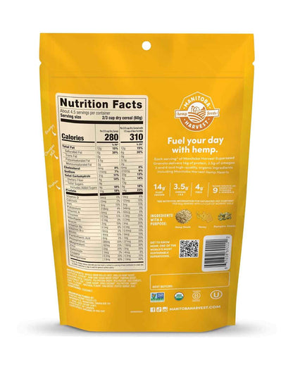Manitoba Harvest Hemp Yeah Granola – Kid-Safe Organic Lunchbox Snack with No High-Fructose Sweeteners