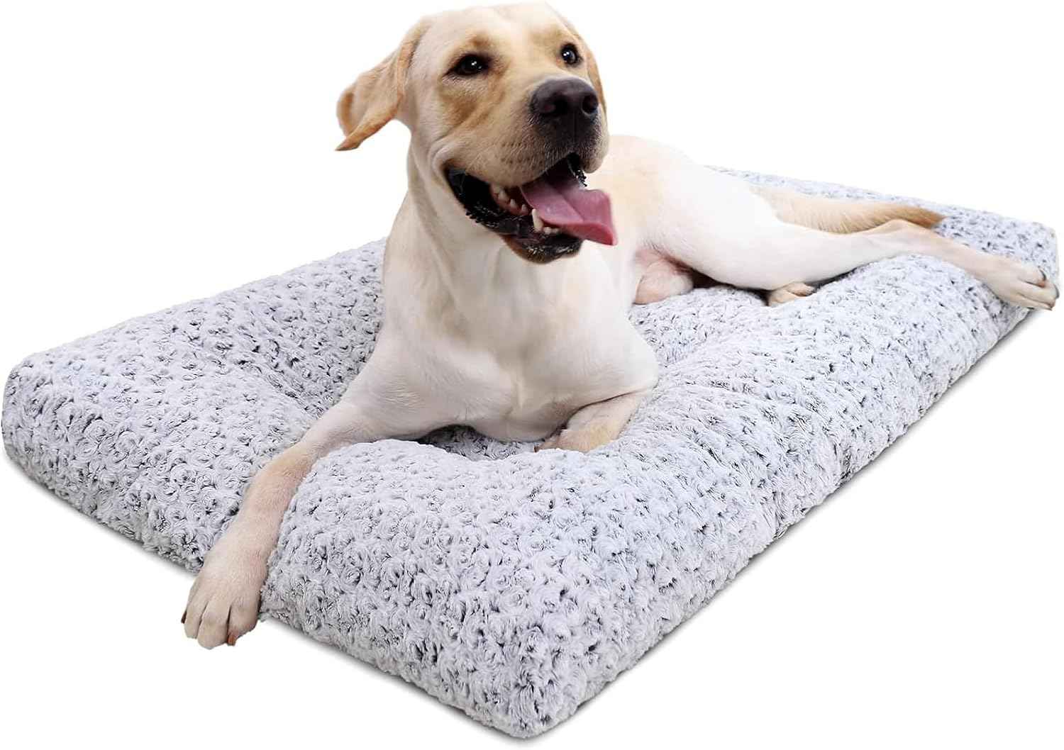 KSIIA Anti-Slip Washable Dog Crate Mat Non-Skid Secure Sleep Surface