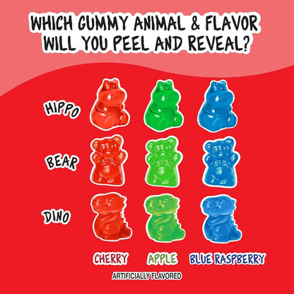Juicy Drop Mystery Gummy Cubes – Road Trip and Travel Snack for Families, Wild Berry 3.5oz