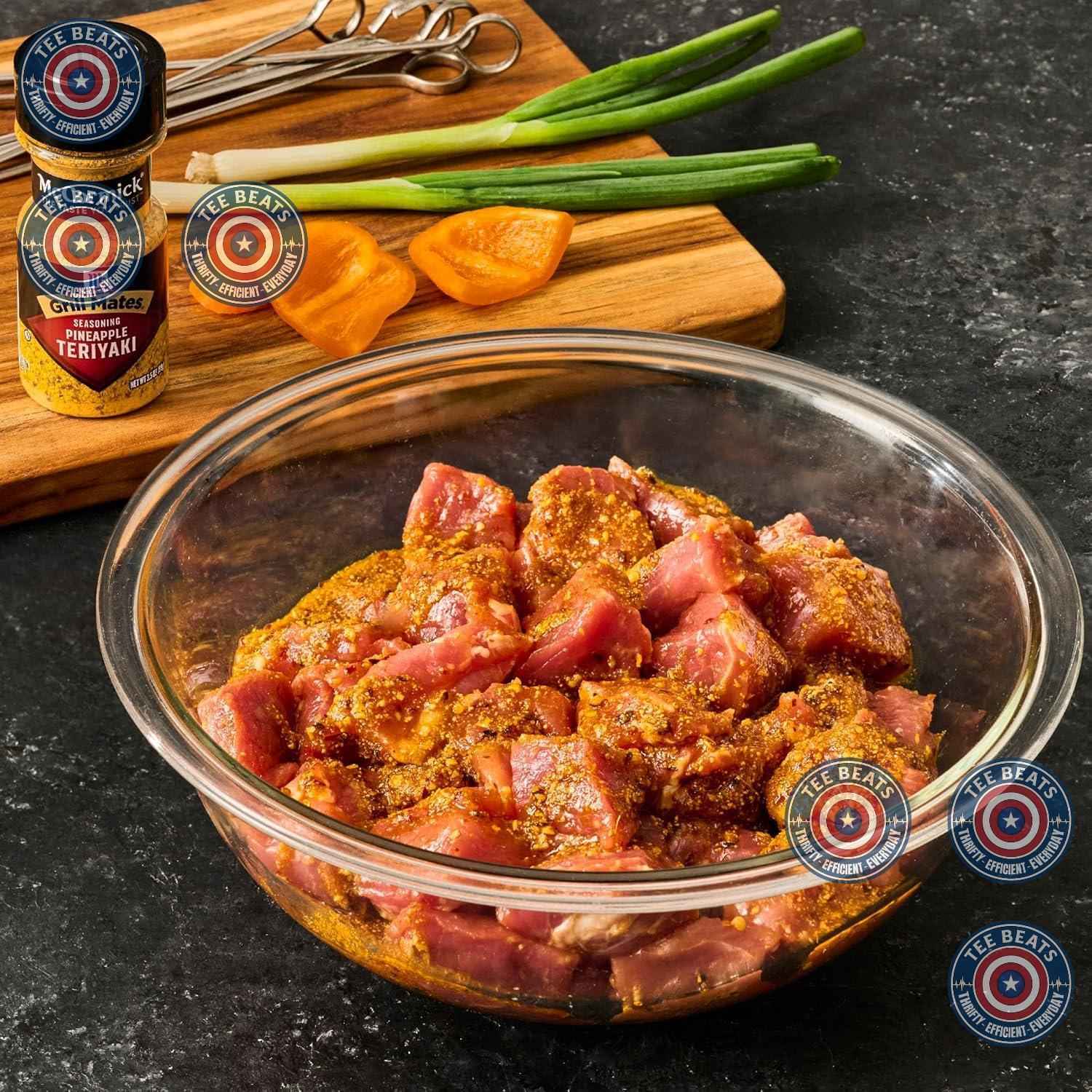 McCormick Grill Mates Pineapple Teriyaki Seasoning for Quick Weeknight Dinners, Fast 1-Tbsp Shake-On Flavor for Air Fryer and Stovetop