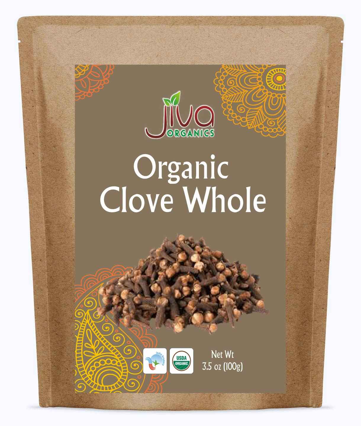 Jiva Organic Whole Cloves – Mindful Kitchen Spice for Bedtime Tea Rituals, 3.5 oz Resealable Pouch