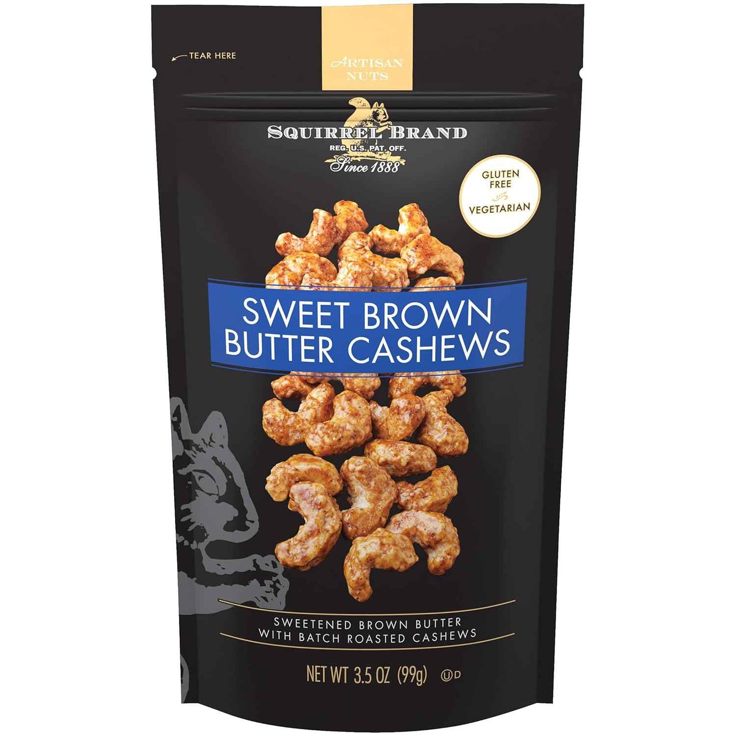 Squirrel Brand Crème Brûlée Almonds – Vegetarian Wind-Down Treat Paired with Tea or Coffee, 2-Pack