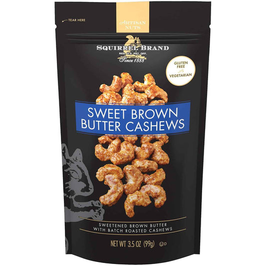 Squirrel Brand Crème Brûlée Almonds – Vegetarian Wind-Down Treat Paired with Tea or Coffee, 2-Pack