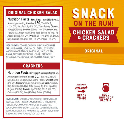 Bumble Bee Snack on the Run Chicken Salad Kit – Office Drawer Protein for Commuters and Remote Workers, Shelf Stable and Ready
