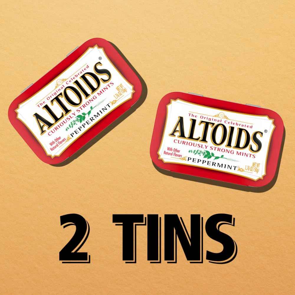 ALTOIDS Peppermint Mints – Nostalgic Birthday Gift for Her, Mom, and Coworkers in a Keepsake Tin