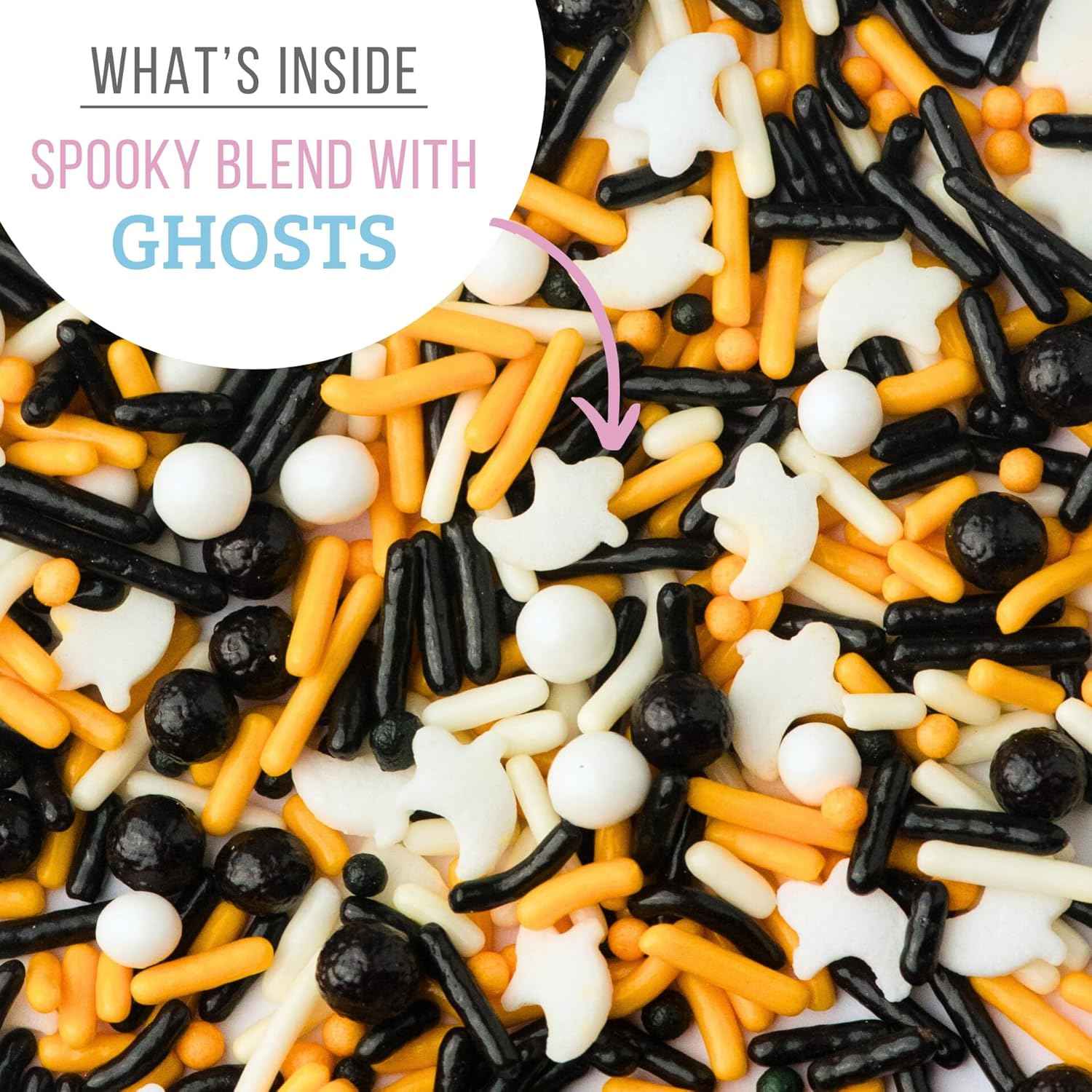 Sweets Indeed Natural Dye Free Halloween Sprinkles – Allergen Aware Edible Topping for Sensitive Children