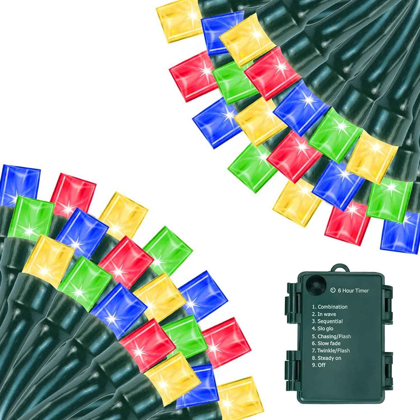 HolidayAura Child-Safe LED String Lights – Battery Powered 33ft with Cool Bulbs and Auto Timer for Nursery, Playroom, and Kids Bedroom