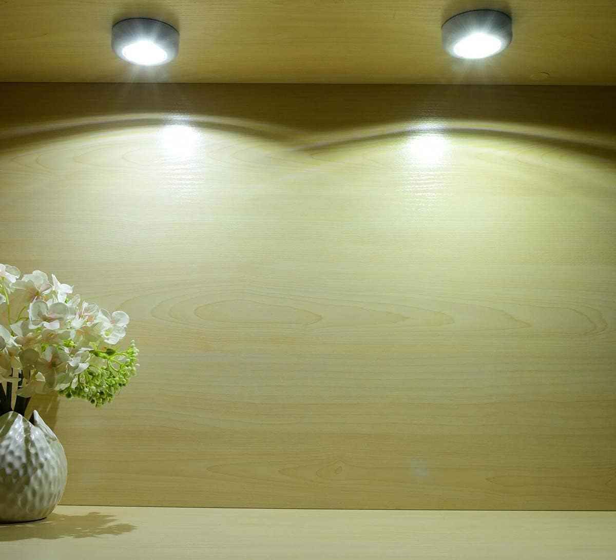 LUXMOM Tap Light Push Lights – Practical Housewarming Gift for New Homeowners, 7 Pack Battery LED Closet Set
