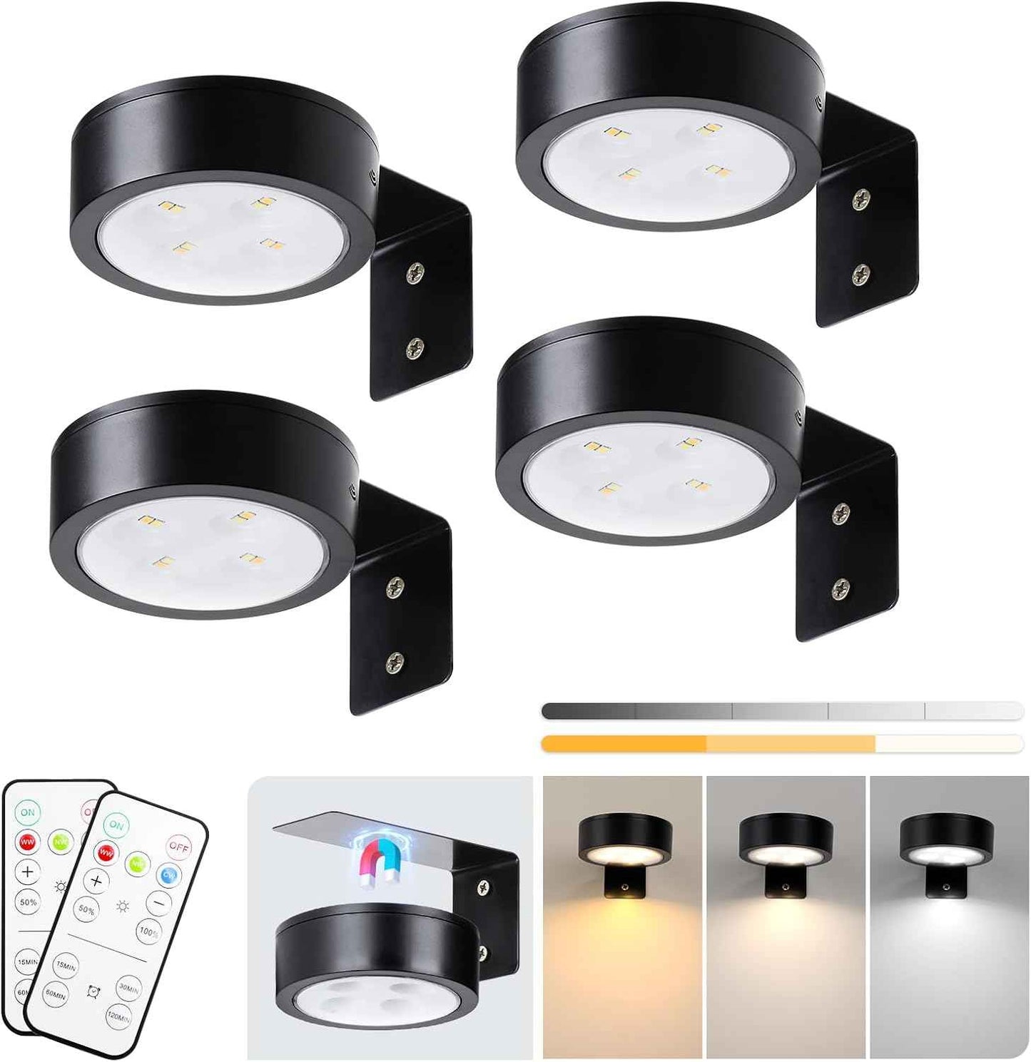 Lumena Picture Light – Home Office Focus Accent, Battery LED with Auto Off Timer for Workspaces