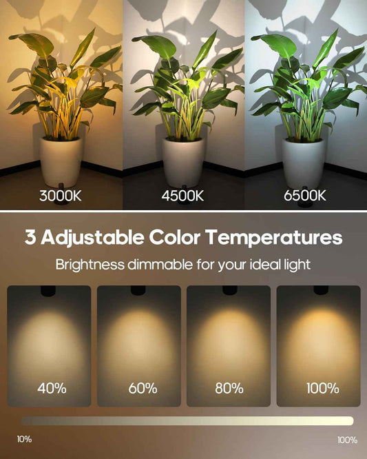 Thoughtful Housewarming Gift for Plant Lovers, Cordless Rechargeable Spotlight with Remote and Timer for Indoor Gardens
