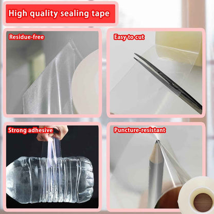 Birllaid Clear Window AC Seal Tape – Better Sleep Insulation for Bedroom AC Units, 3 Inch x 55 Yards