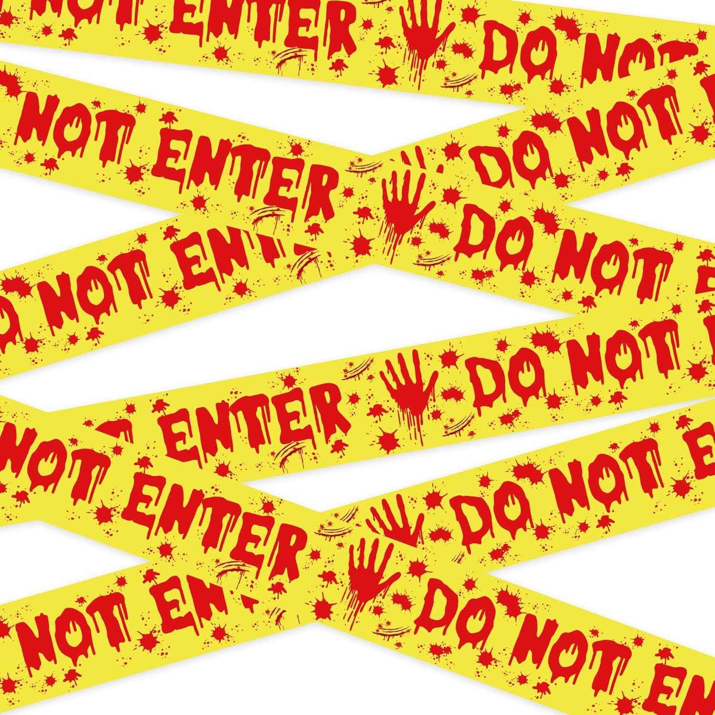 OHOME Halloween Tape for Kids Party - 82 FT Safe No Flame Fright Streamer for Playroom and Backyard Birthday