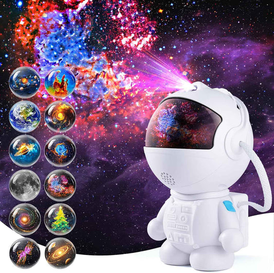 AstroLume Astronaut Galaxy Projector for Sleep Aid and Bedtime Routine – Calming Star Light with Timer for Adults and Insomnia Relief