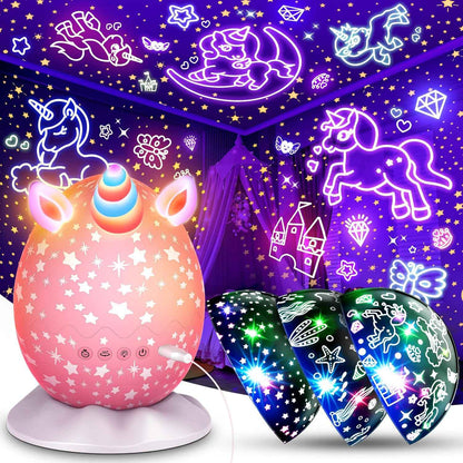 Calming Night Light for Kids Bedtime Routine – 3-in-1 Star Projector Lamp for Sensory Wind Down