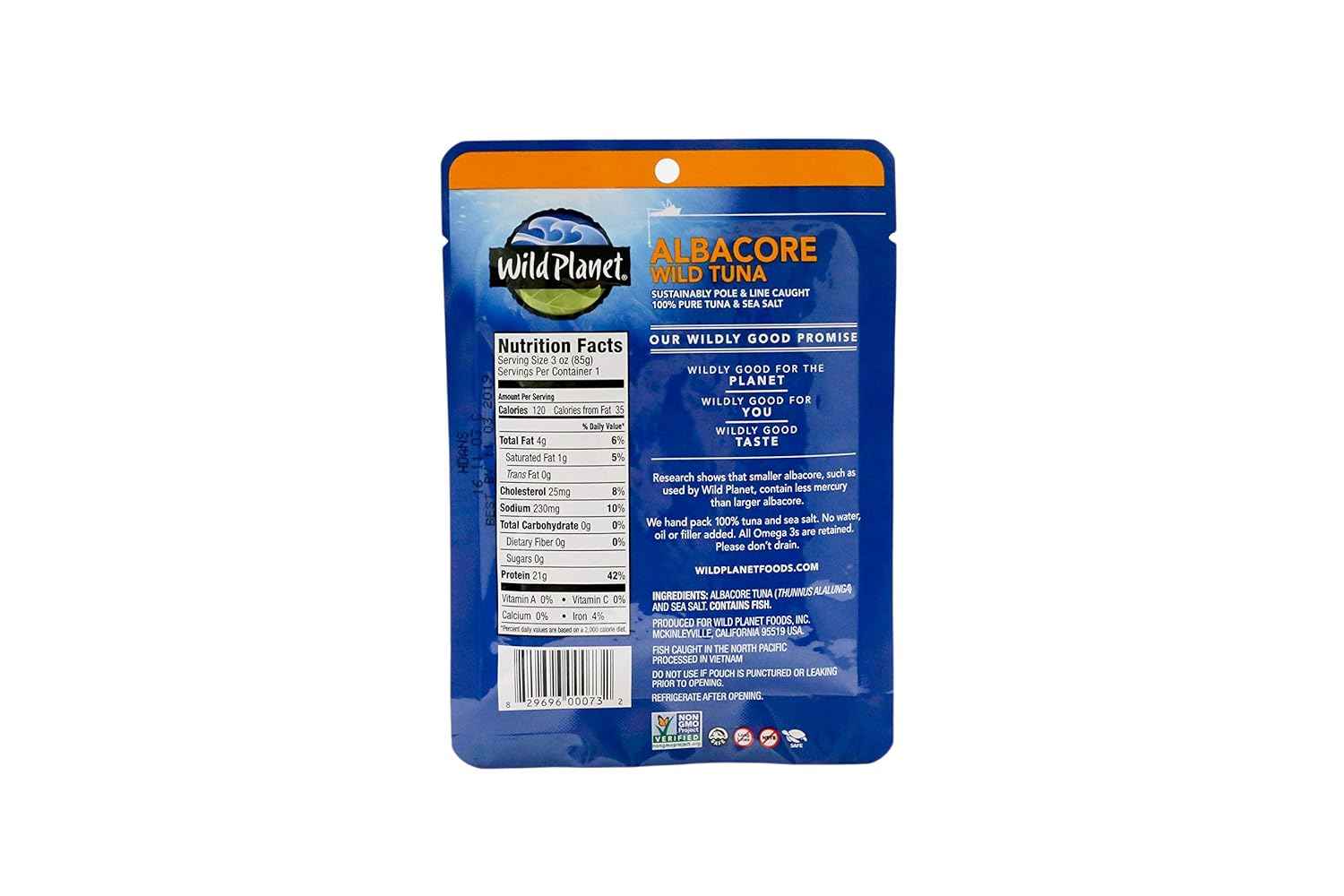 Wild Planet Wild Albacore Tuna – Low Mercury Snack for Pregnancy and Whole30 Meal Prep