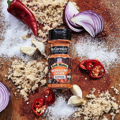 McCormick Grill Mates Nashville Hot Chicken Seasoning, 3 oz – Gluten-Free Spice Blend for Mindful Home Cooking